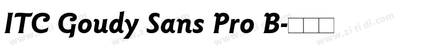 ITC Goudy Sans Pro B字体转换